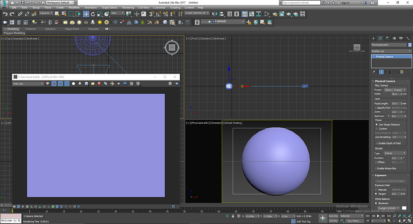 Problemas con Cámara Vray - 3ds 1