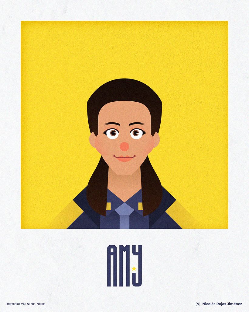 Brooklyn Nine-Nine · Retrato geométrico minimalista 2