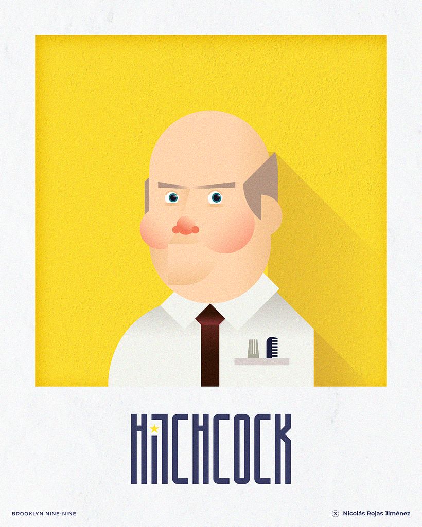 Brooklyn Nine-Nine · Retrato geométrico minimalista 8