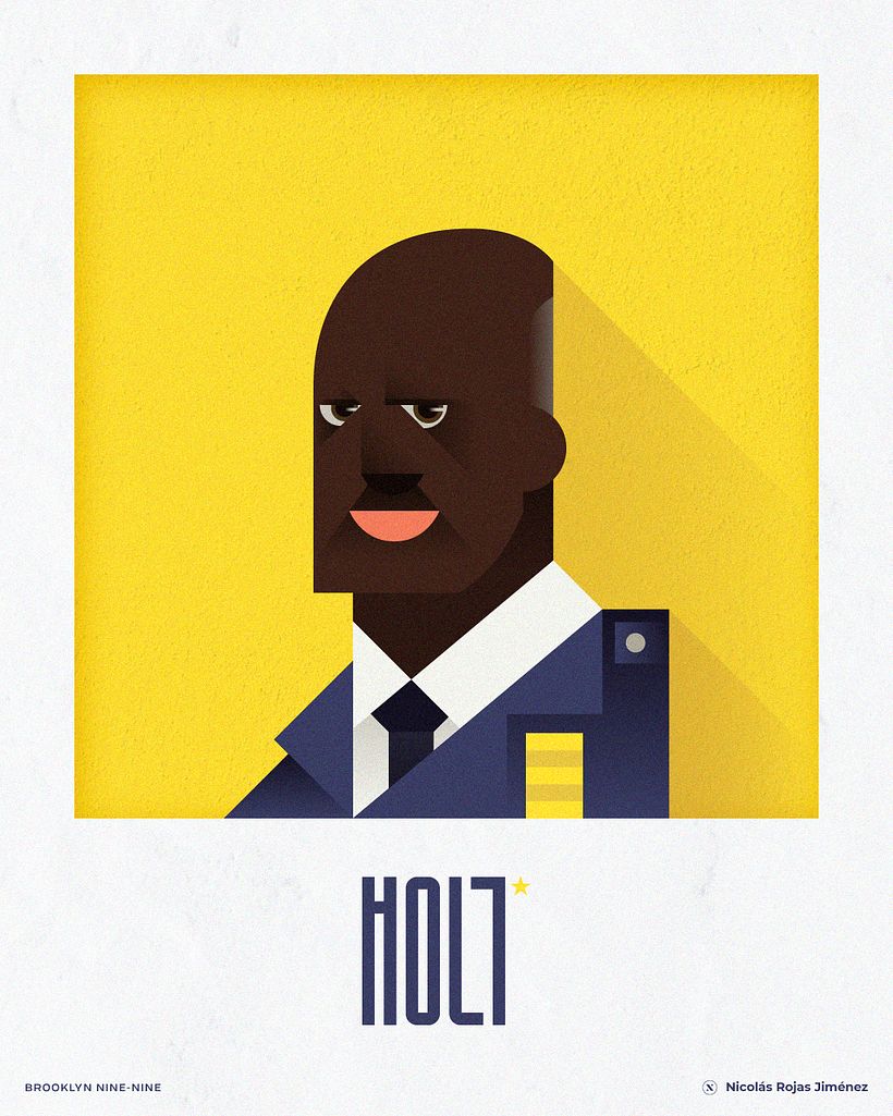 Brooklyn Nine-Nine · Retrato geométrico minimalista 5