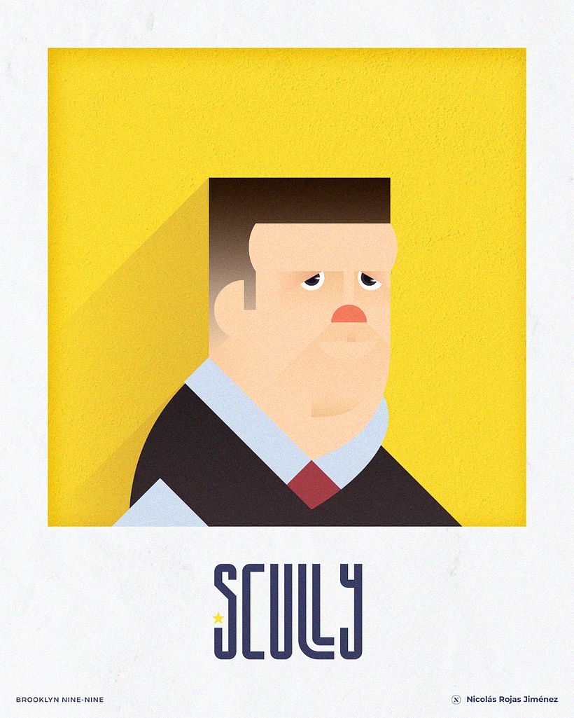 Brooklyn Nine-Nine · Retrato geométrico minimalista 9