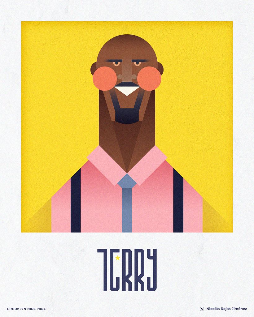 Brooklyn Nine-Nine · Retrato geométrico minimalista 7