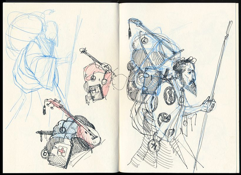 Boceto aproximado con implementación de los estudios previos.