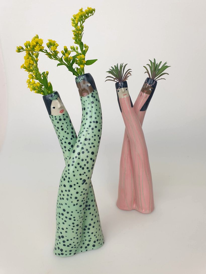 Cuddling Bud Vases 0