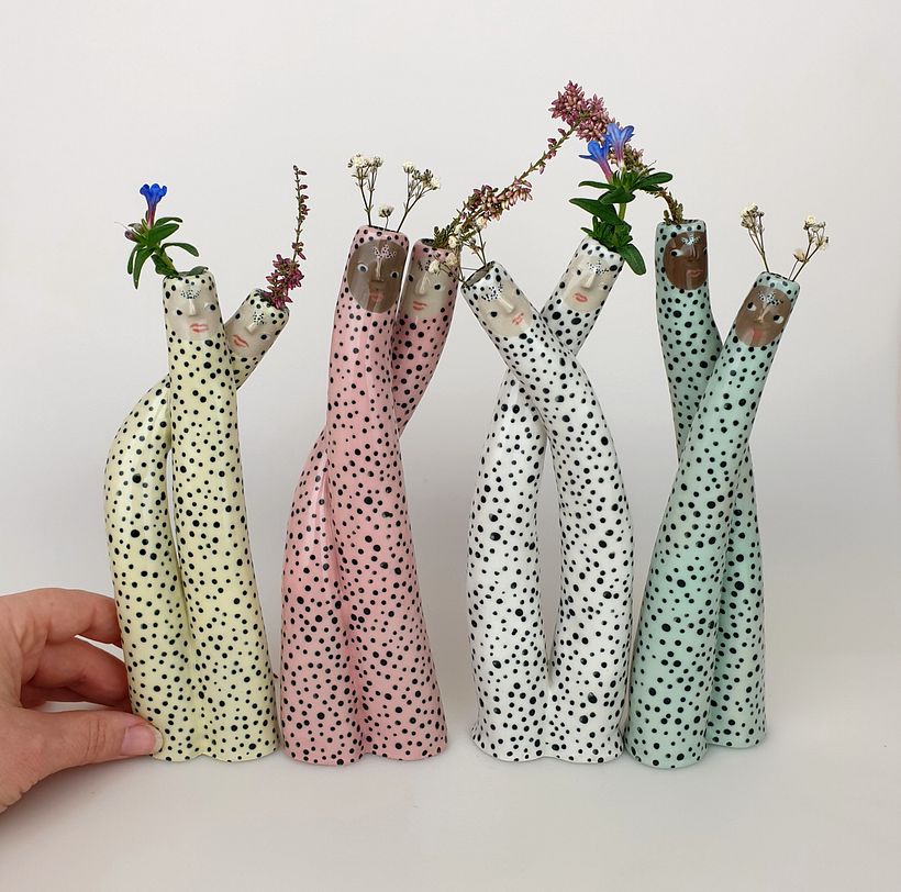 Cuddling Bud Vases 1