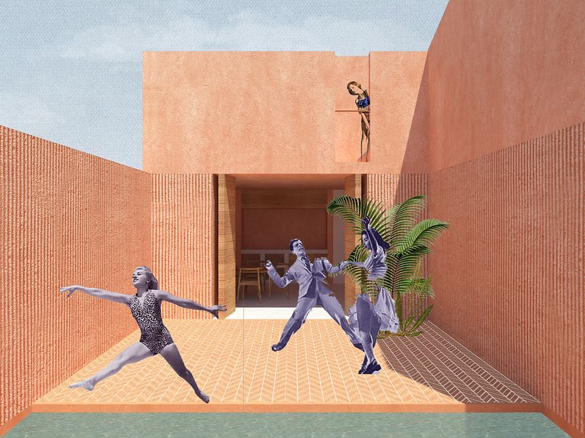 My project in Architectural Visualization Using Digital Collage course -1