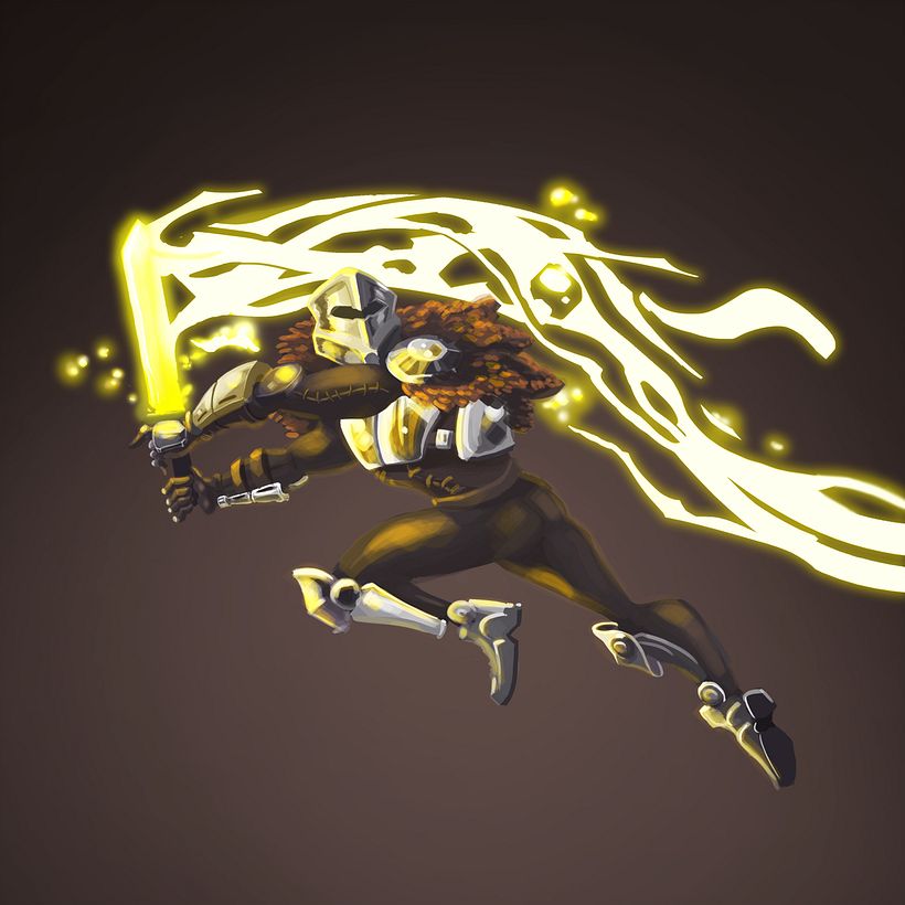 Plasma sword - Ilustración tradicional
