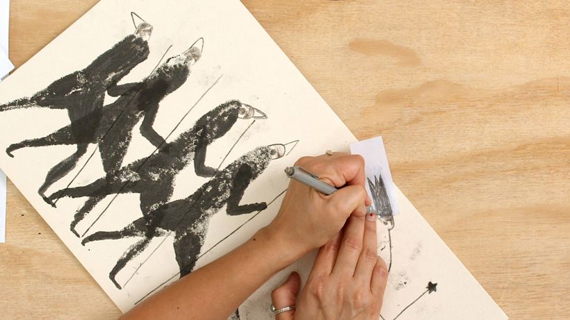 Stamp the crown onto the final composition