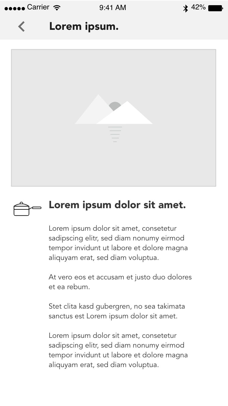 Wireframe of a "Tip"