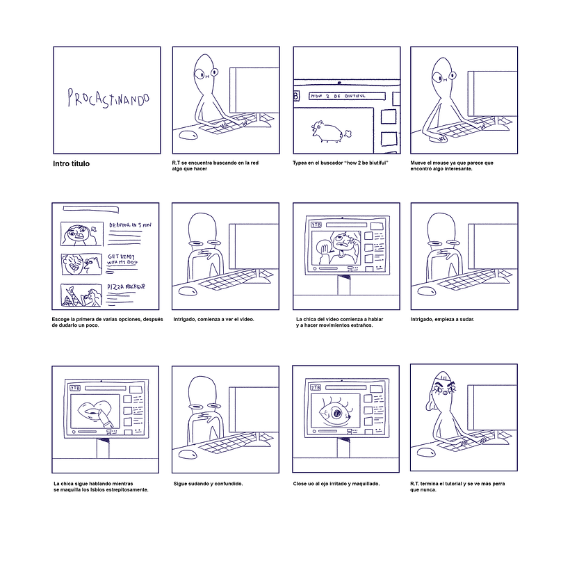 Storyboard do episódio 'Procrastinando'