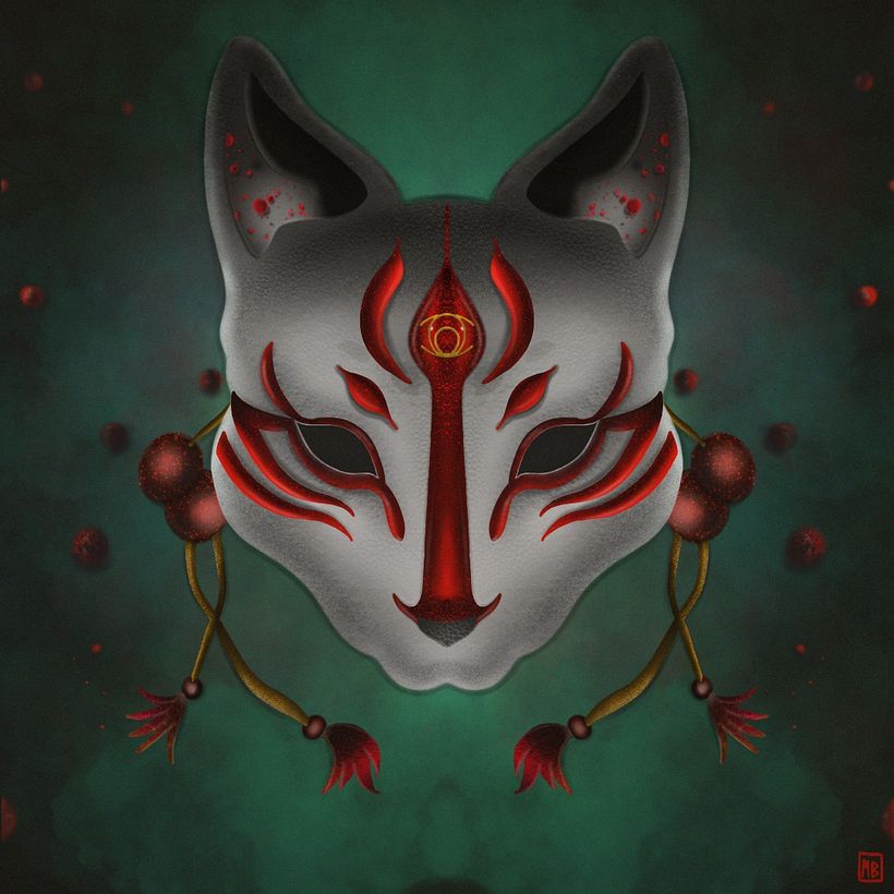 Meu projeto do curso: Ilustração digital com Procreate - Kitsune 4