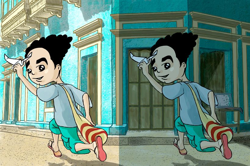DAY AND NIGHT COLOR STUDY @dottheeilustration