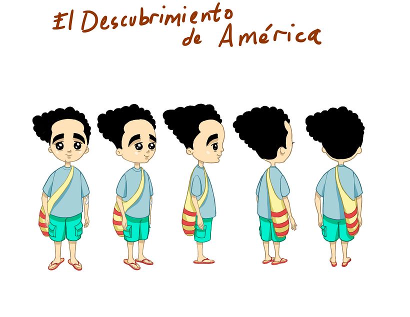 TURN AROUND WITH OUTLINE IN COLOR @dottheeilustration