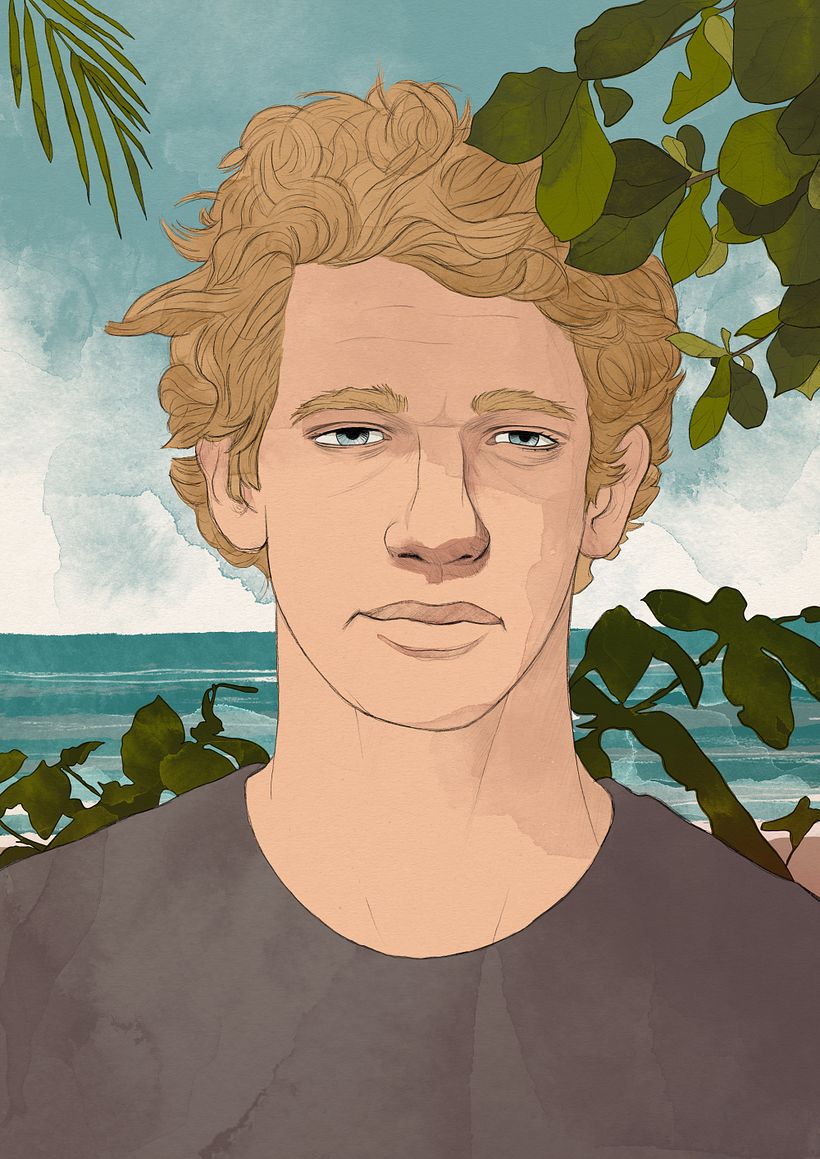 A portrait of John John Florence, working on some new techniques.