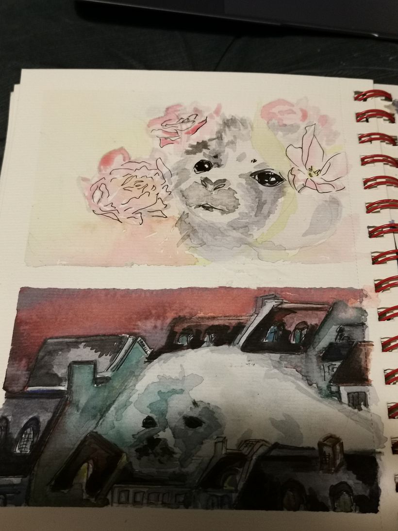 My project in Experimental Watercolor Techniques for Beginners course: seals! 0