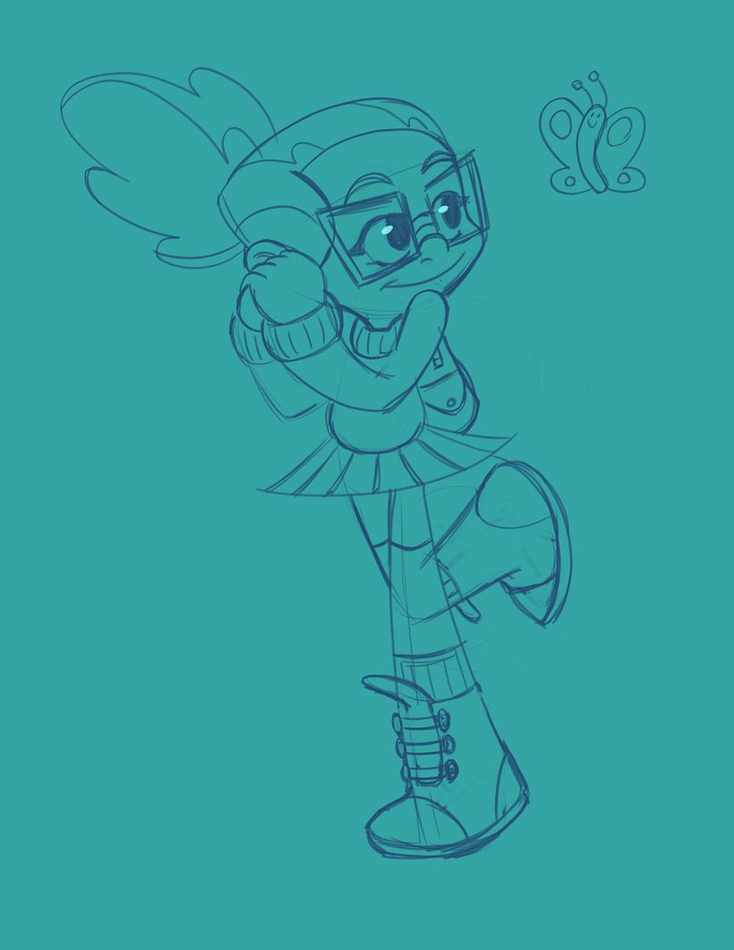 The character sketch I started with