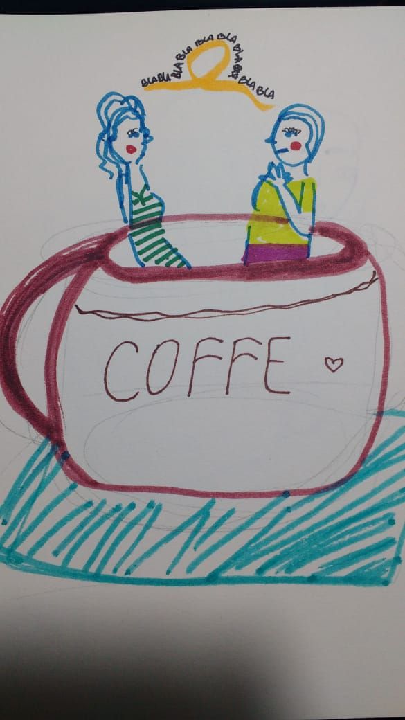 Boceto adictas al café