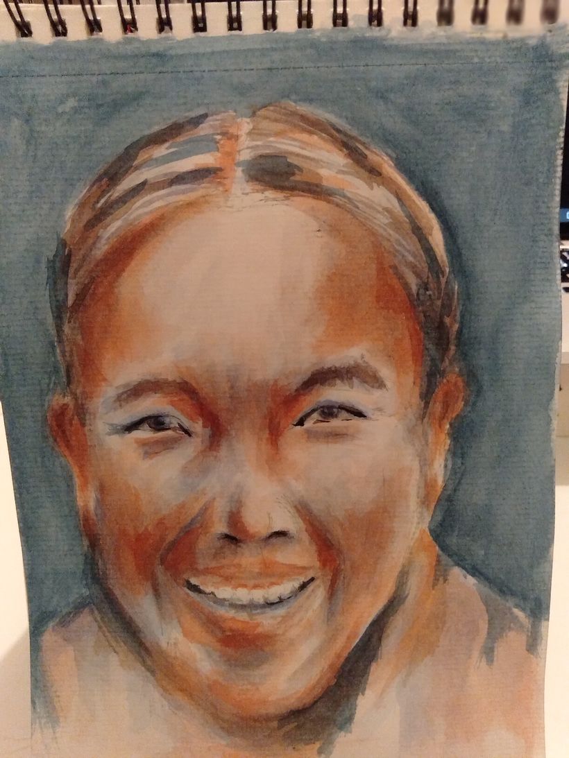 Mi Proyecto del curso: Retrato artístico en acuarela 1