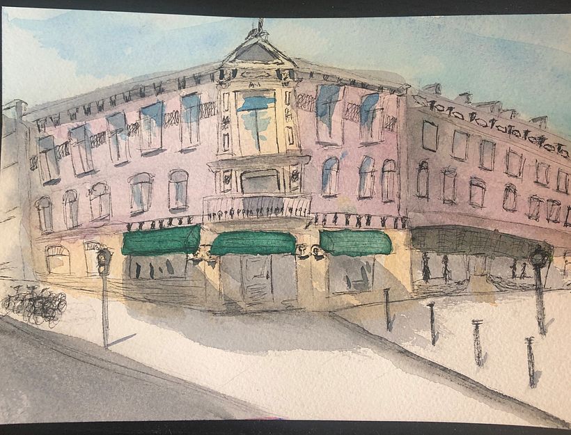 My project in Architectural Sketching with Watercolor and Ink course 0