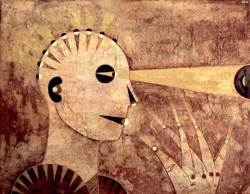"El lenguaje de los pájaros" (1995) Pintura/lienzo