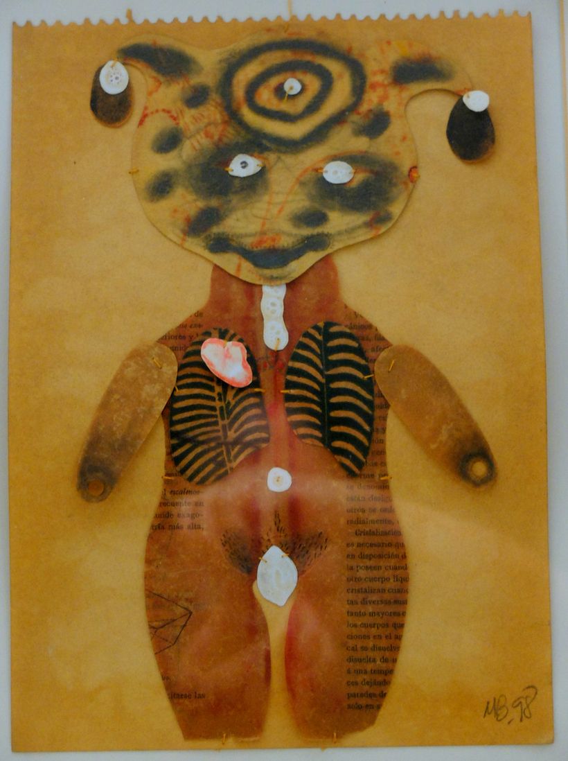 Serie de dibujos  "Costuras y corduras" (1998) Obra en papel
