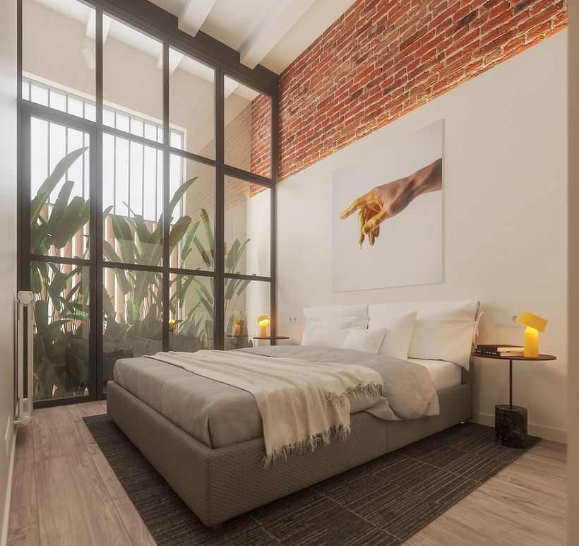 Imágenes 3D de la reforma de un piso en Sants, Barcelona. Estudi Pulsen. 0