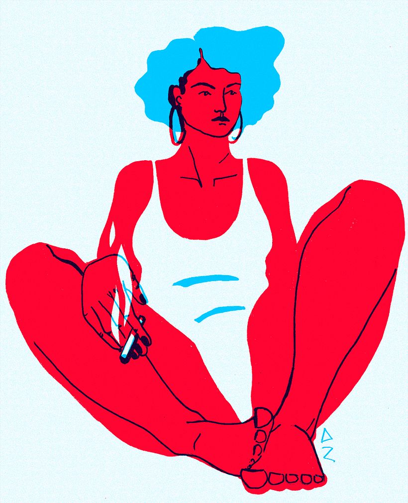 Estas señoras, encerradas en un papel demasiado pequeño, representan distintos aspectos del confinamiento en solitario.