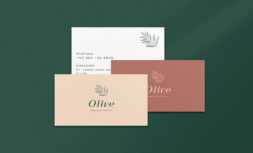 Diseño de papelería para olive 3