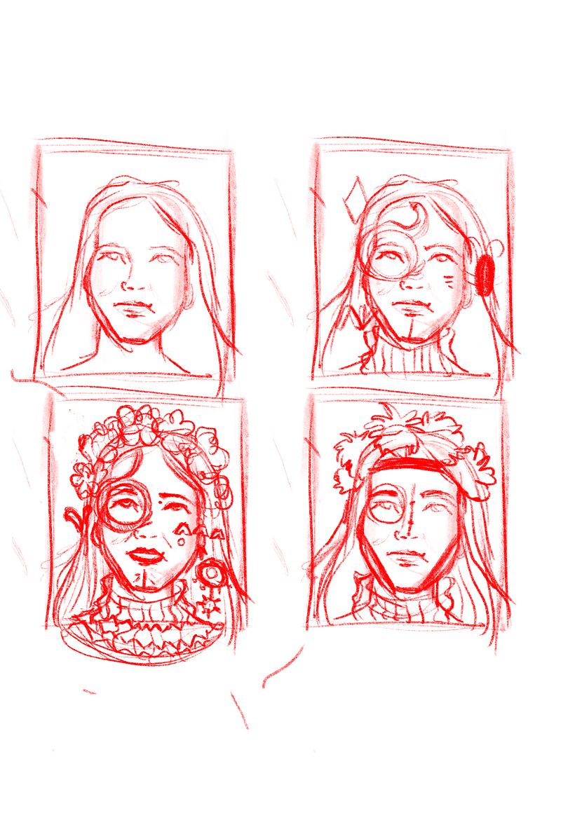 Mi Proyecto del curso: Retrato creativo ilustrado con Procreate - Diseño