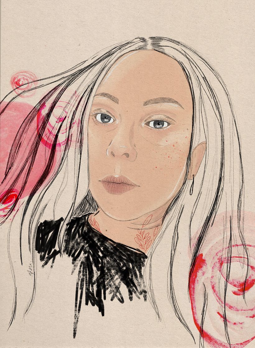 Un retrato de la mia mamá. 