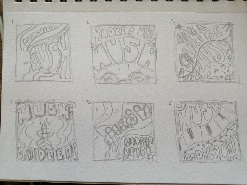 Mi Proyecto del curso: Ilustración y lettering para portadas de discos 2