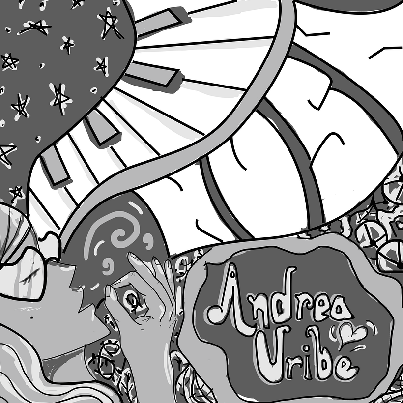 Mi Proyecto del curso: Ilustración y lettering para portadas de discos 5