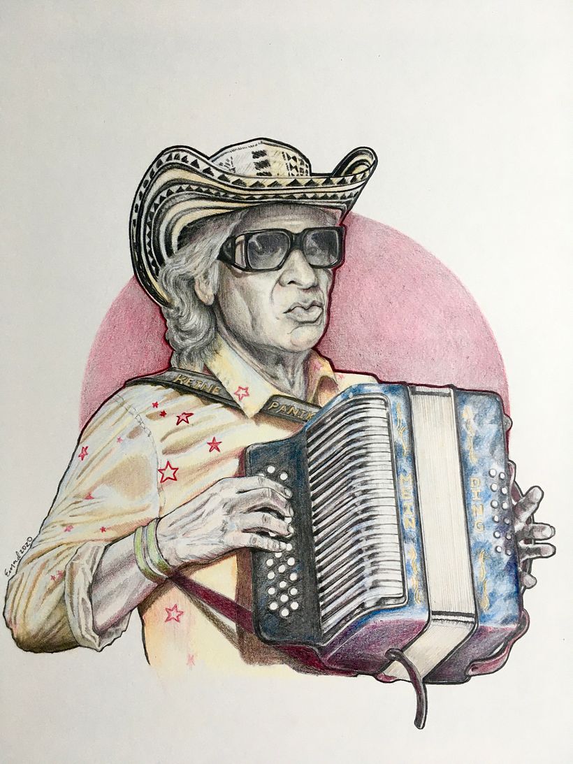 Udo Lindenberg interpretando a Alejo Durán.