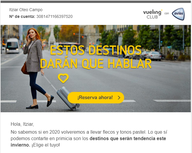 Newsletters Vueling 0