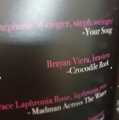 Mis créditos en el fanzine