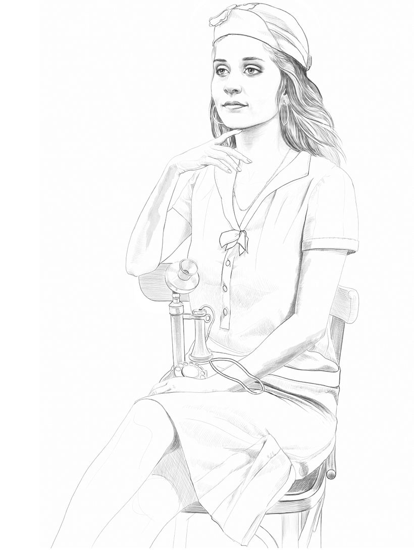 retrato de mi niña: Técnicas de ilustración con acuarela digital 3