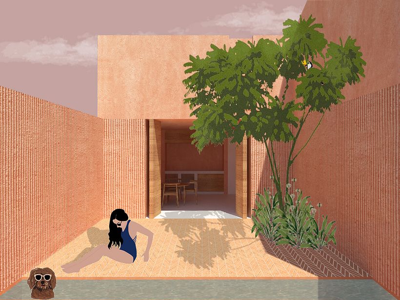 My project in Architectural Visualization Using Digital Collage course -1