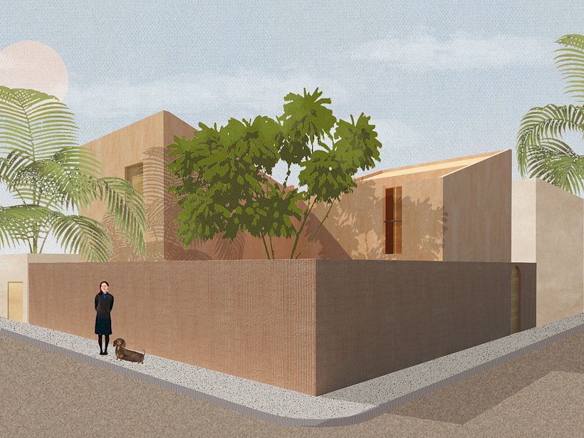 My project in Architectural Visualization Using Digital Collage course 0