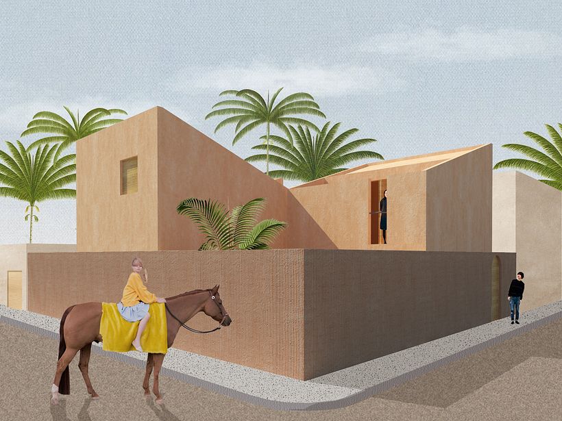 My project in Architectural Visualization Using Digital Collage course 1