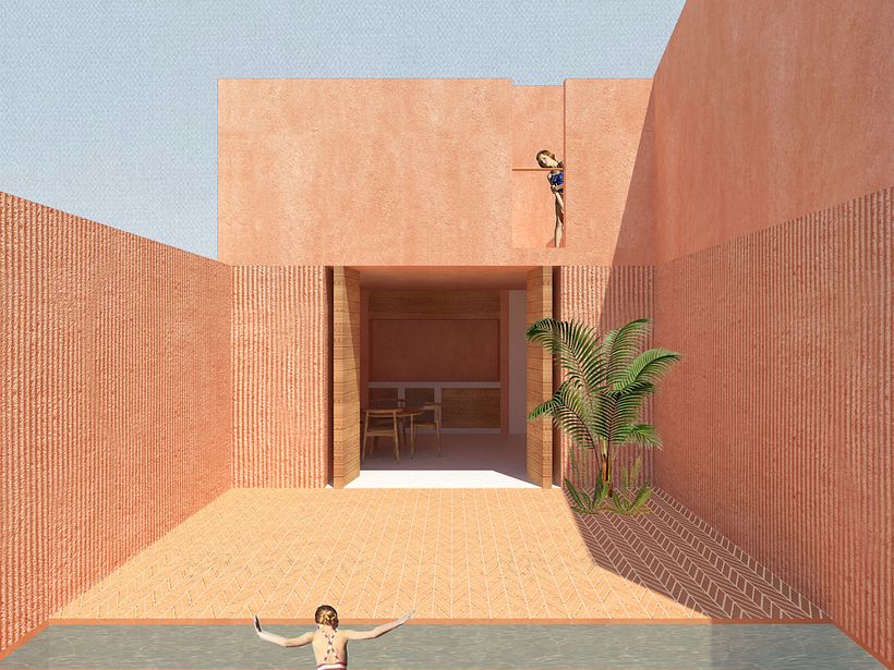 My project in Architectural Visualization Using Digital Collage course 2