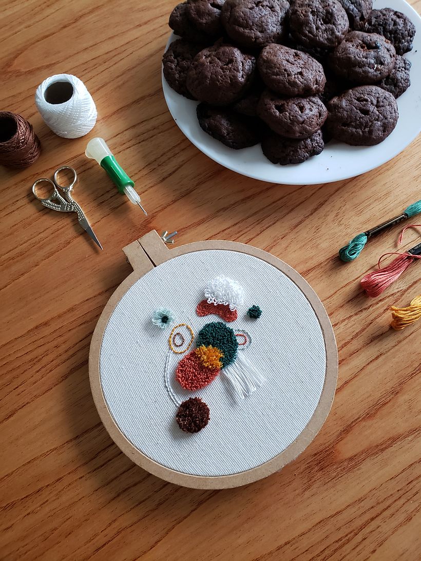 Mi Proyecto del curso: Introducción al bordado con aguja mágica 1