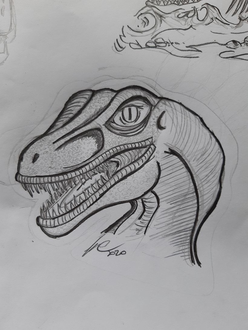 boceto y a la computadora