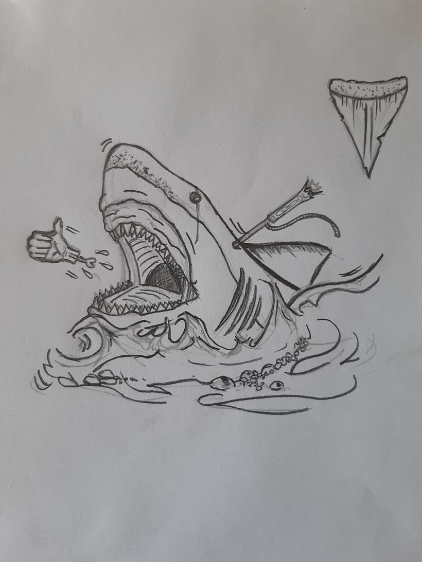 Si, me cuesta mucho dibujar en lapiz manos, cuestion de practica (pero la idea se pudo plasmar)