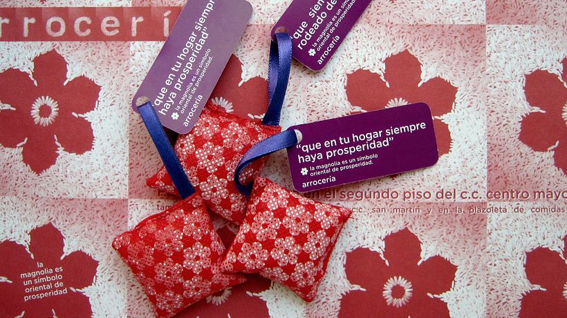 Bolsas de arroz para activación de marca