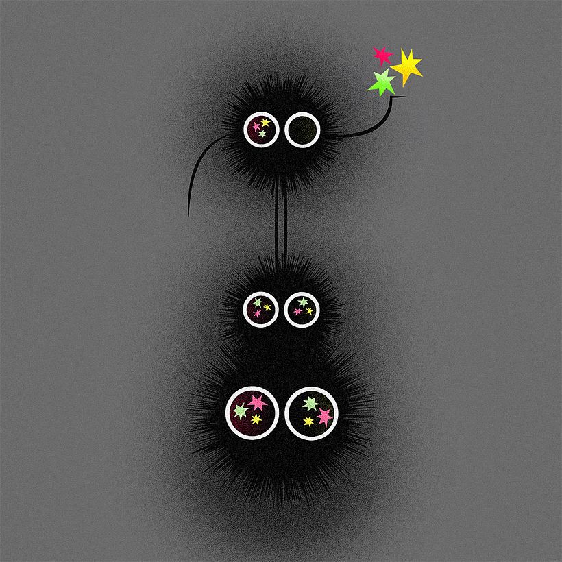 Soot Sprites from Spirited Away & My Neighbor Totoro directed by Hayao Miyazaki
