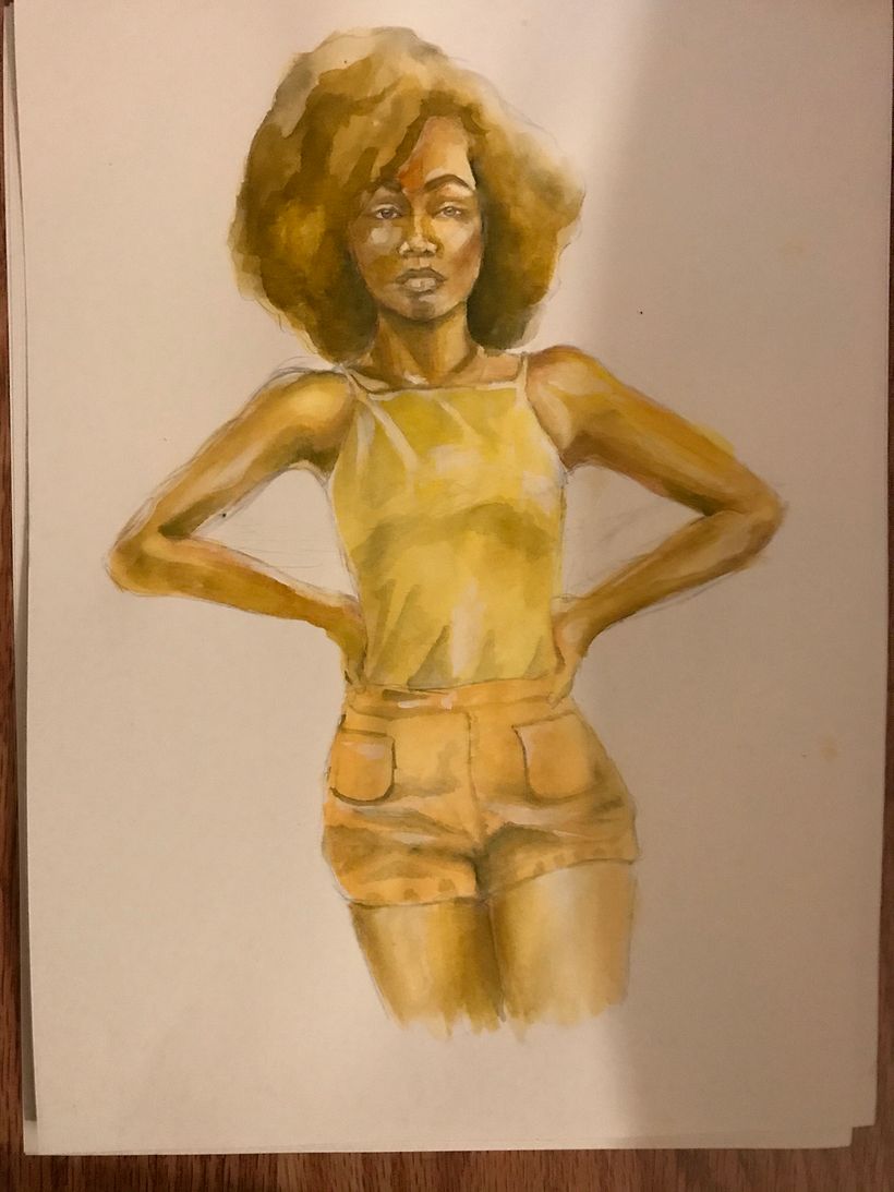 My project in  Watercolor Portrait Sketchbook course 1