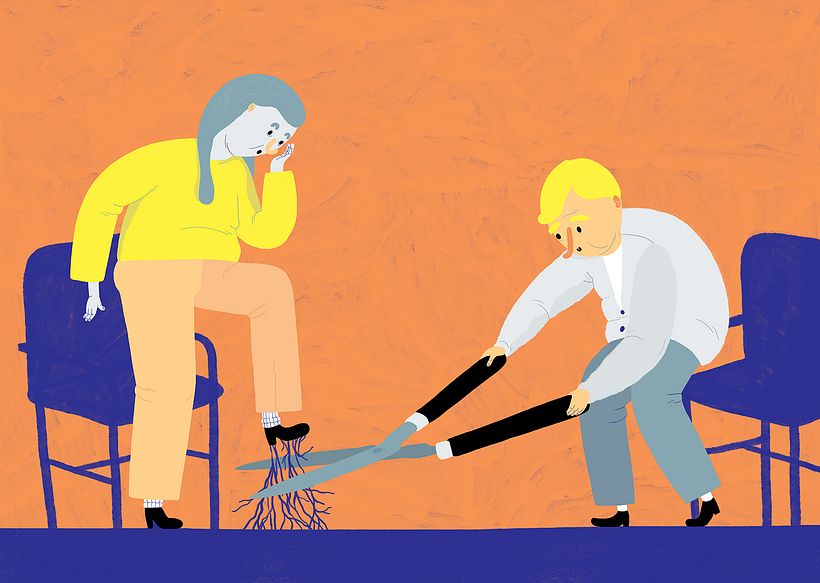 Editorial illustrations: Modern Psykologi 0