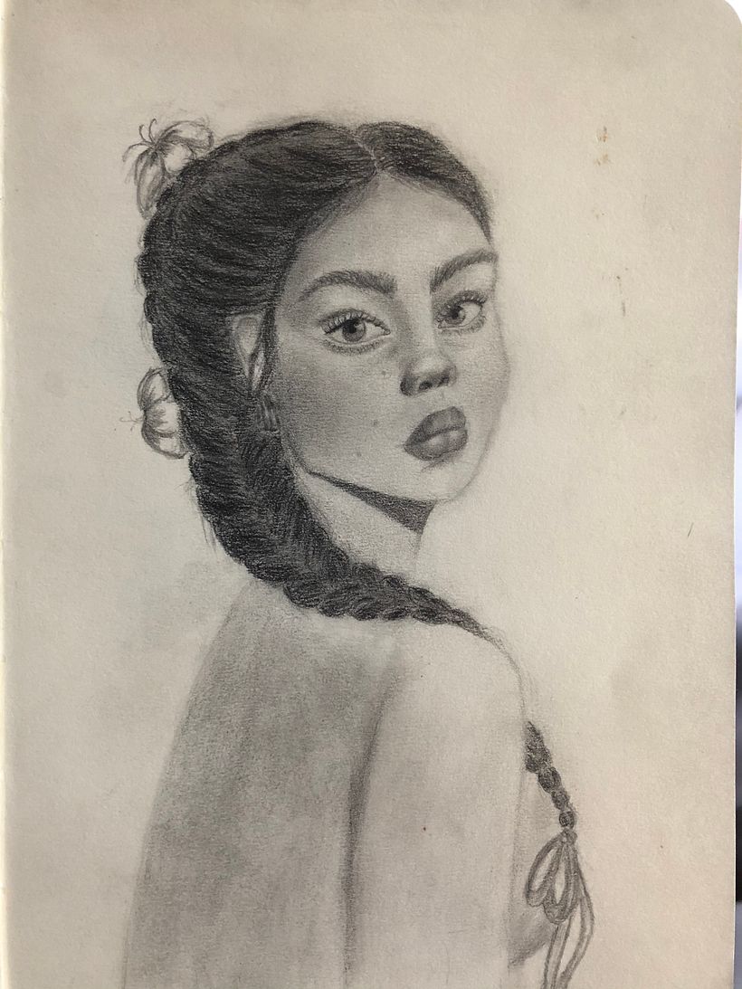 My project in Realistic Portrait with Graphite Pencil course - Desen de portret
