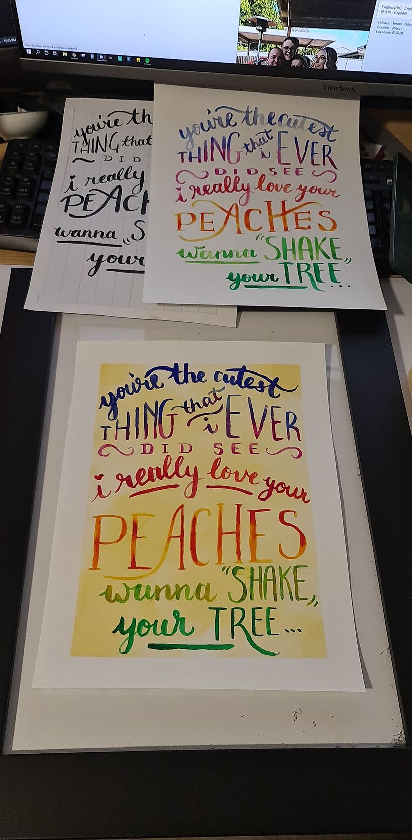 My project in Watercolor Paint Brush Calligraphy for Beginners 1