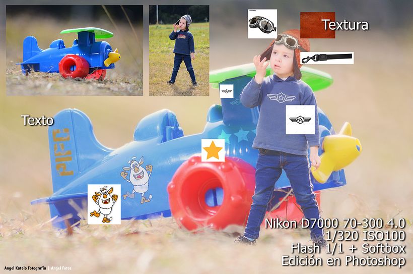 Armado del fotomontaje.